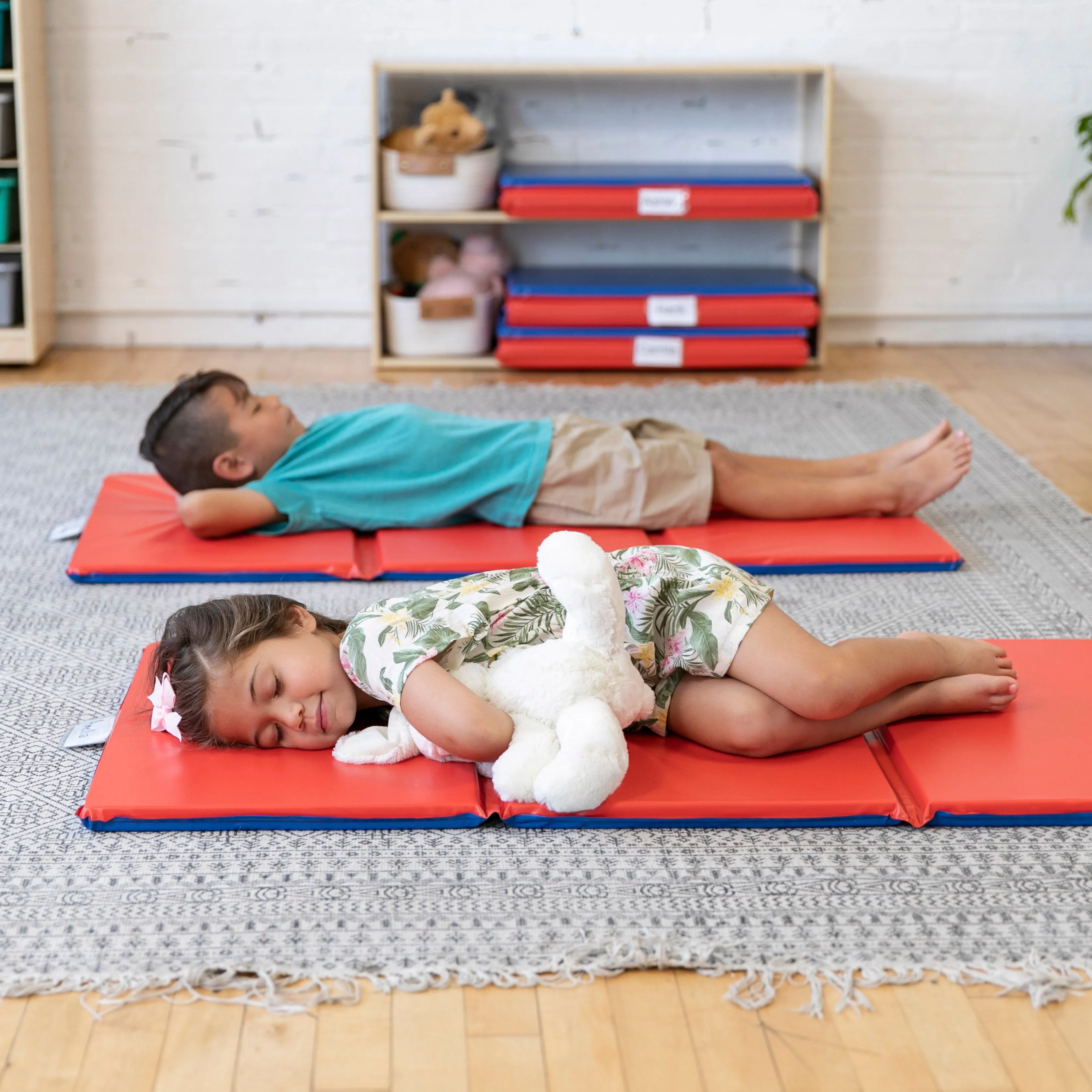 Premium Rest Mat, 5-Pack - Red/Blue