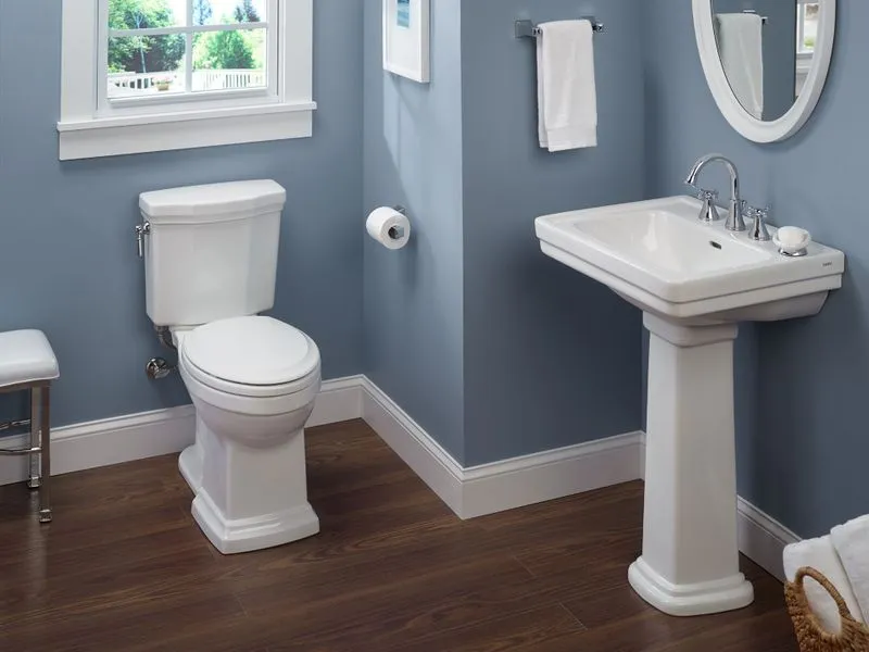 Promenade II Elongated 1 gpf Two-Piece Toilet in Cotton White