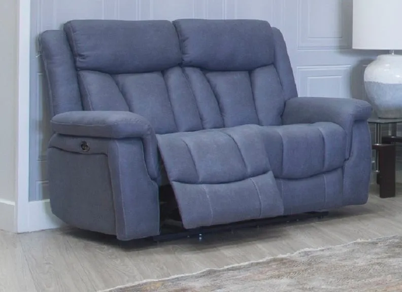 Santino Two Seat Powered Recliner - Slate