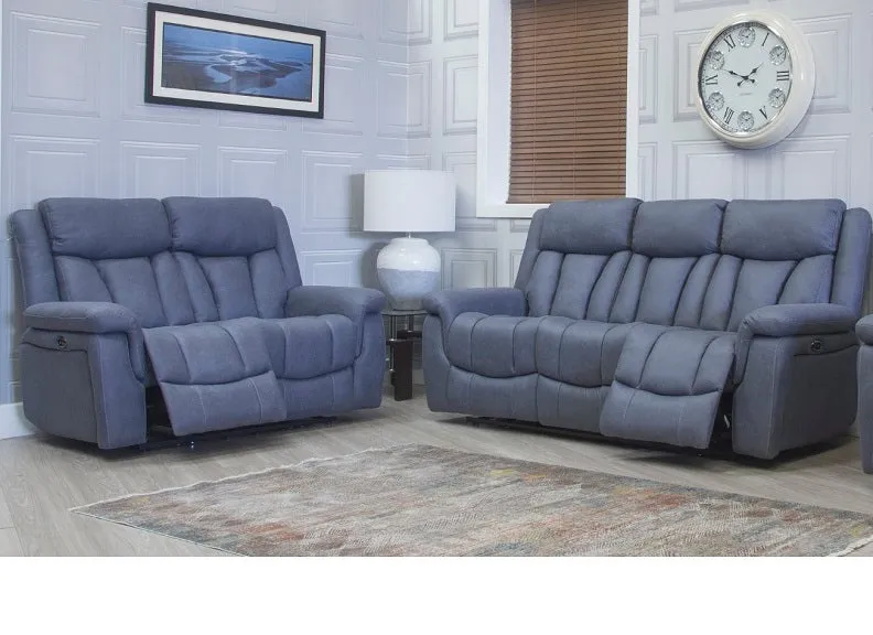 Santino Two Seat Powered Recliner - Slate