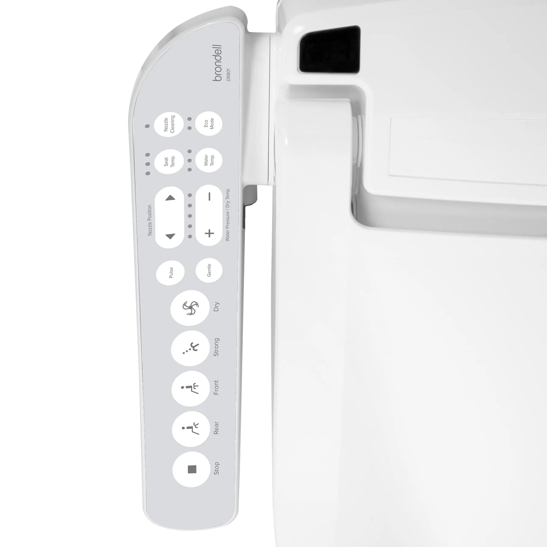 Swash Select DR801-RW Sidearm Bidet Seat with Warm Air Dryer and Deodorizer, Round White