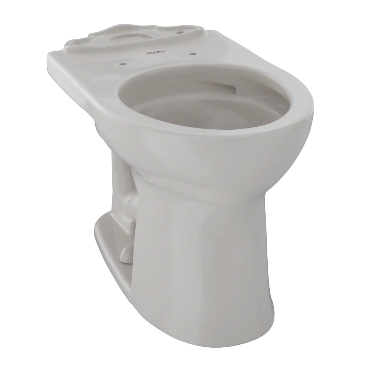 TOTO C453CUFG#12 Drake II Universal Height Round Toilet Bowl with CEFIONTECT, Sedona Beige