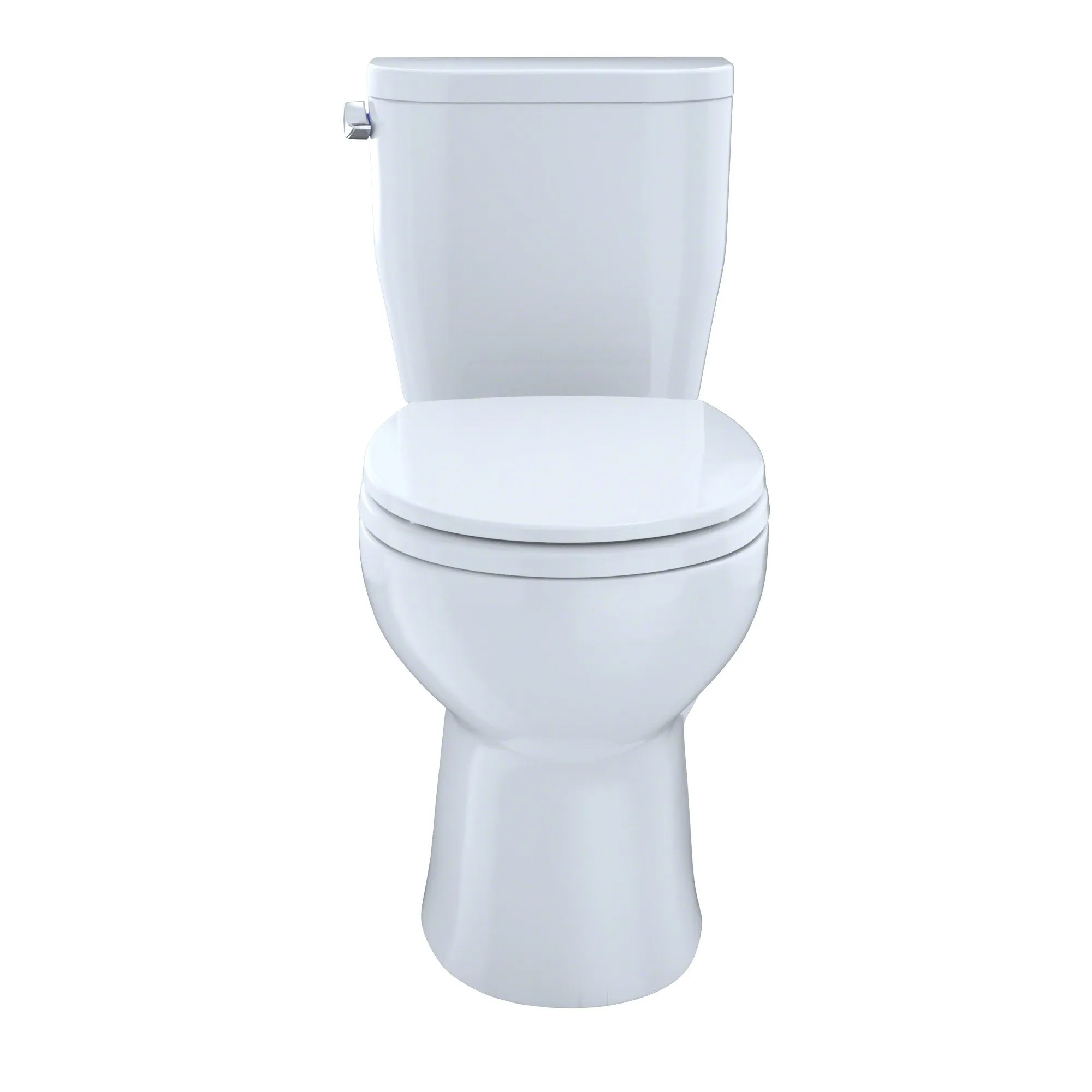 TOTO CST243EF#01 Entrada Two-Piece Round 1.28 GPF Universal Height Toilet, Cotton White