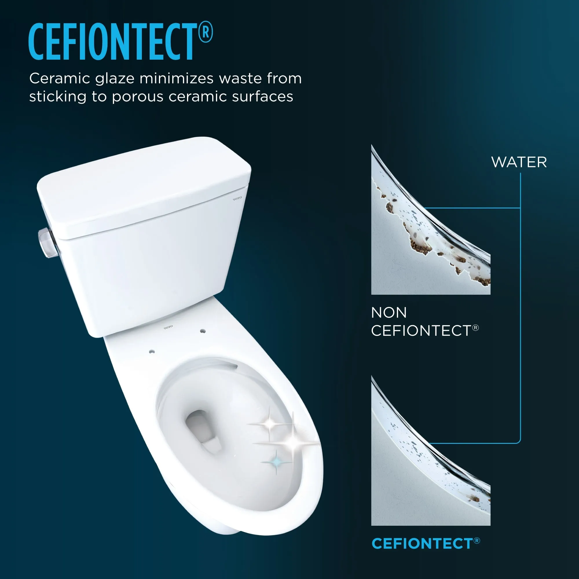 TOTO CST776CEFRG.10#01 Drake Two-Piece Elongated Universal Height Toilet with Right-Hand Lever, 10" Rough-In