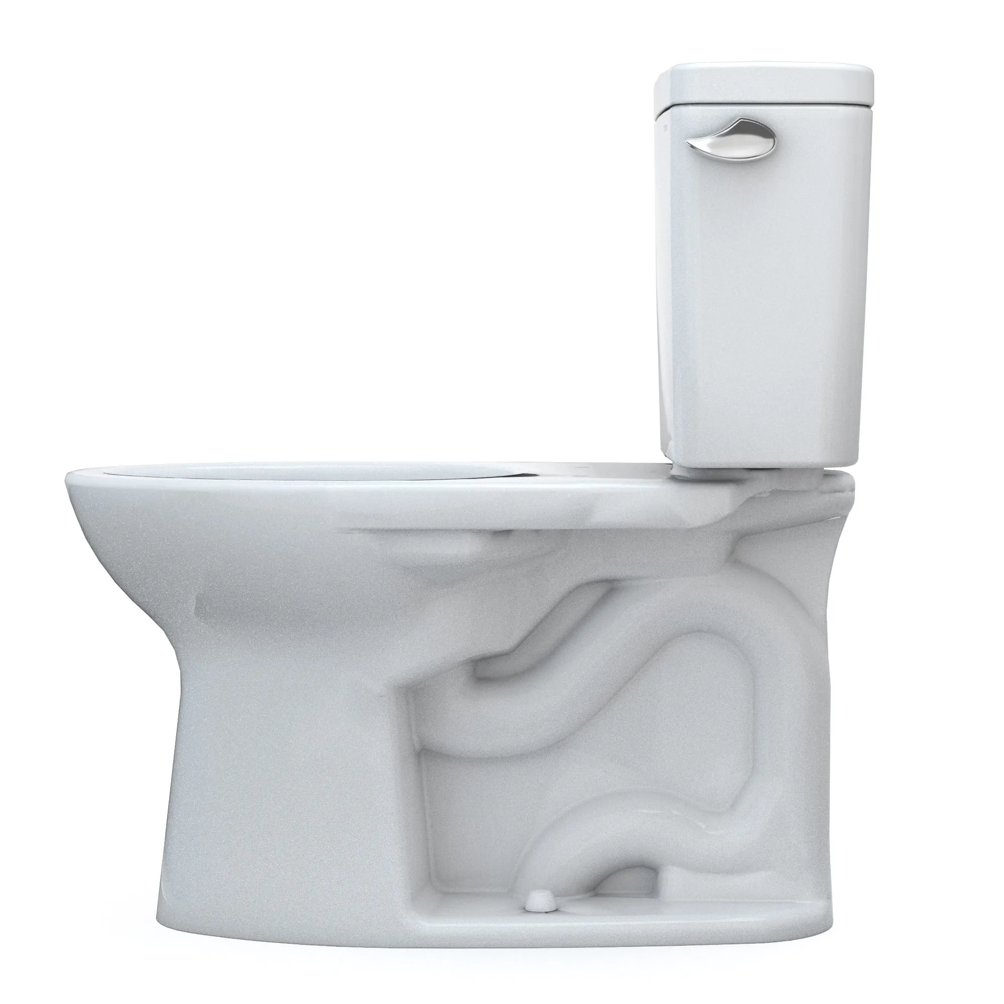 TOTO CST776CEFRG.10#01 Drake Two-Piece Elongated Universal Height Toilet with Right-Hand Lever, 10" Rough-In