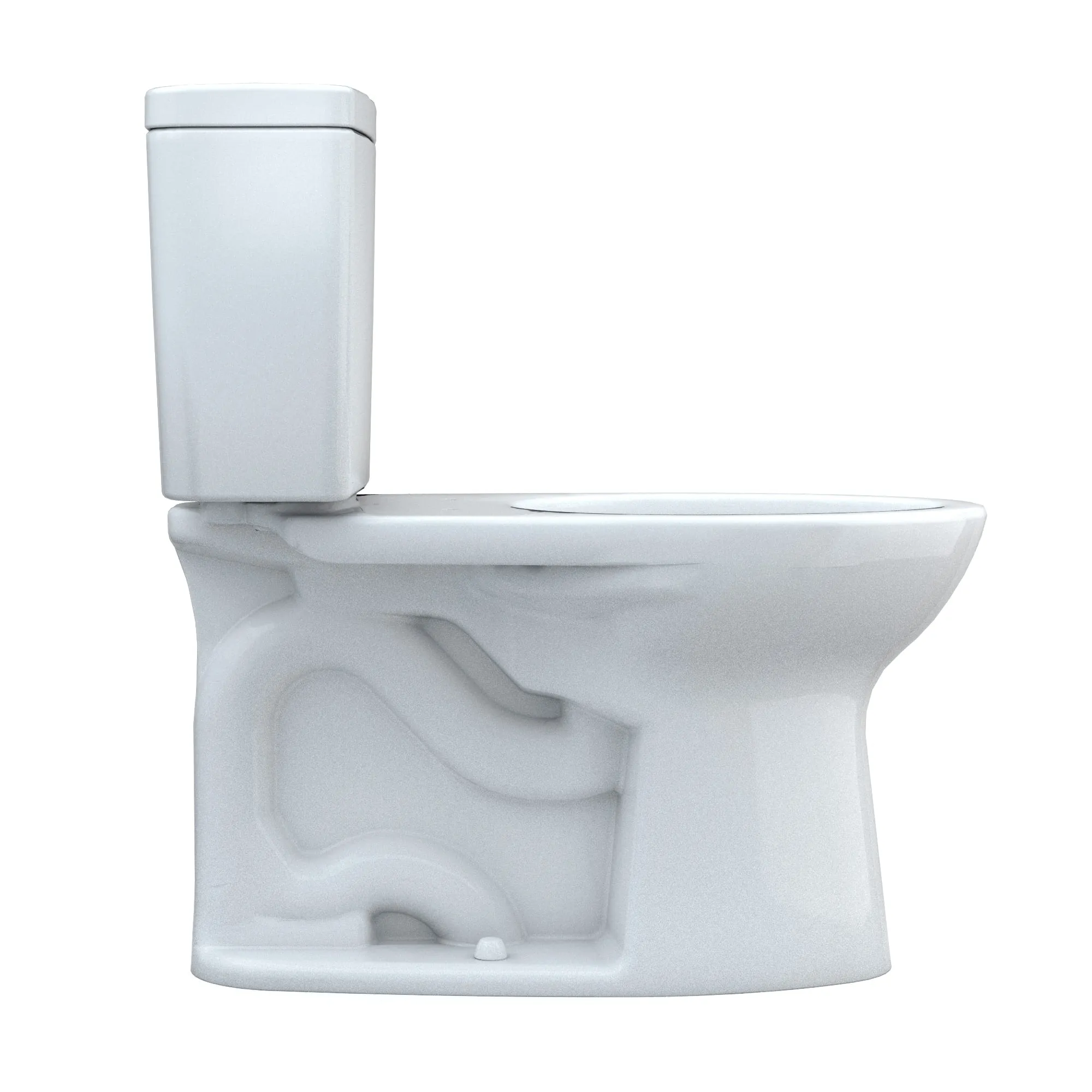 TOTO CST776CEFRG.10#01 Drake Two-Piece Elongated Universal Height Toilet with Right-Hand Lever, 10" Rough-In