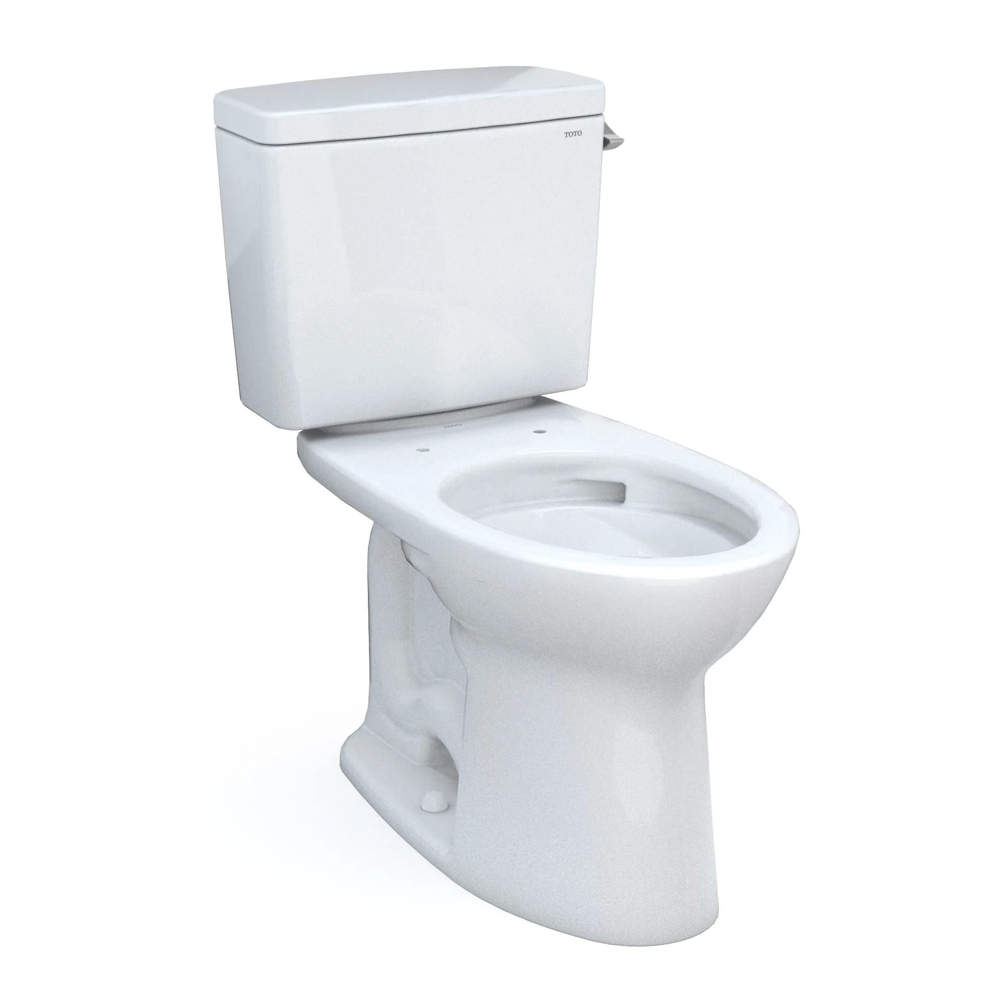 TOTO CST776CEFRG.10#01 Drake Two-Piece Elongated Universal Height Toilet with Right-Hand Lever, 10" Rough-In