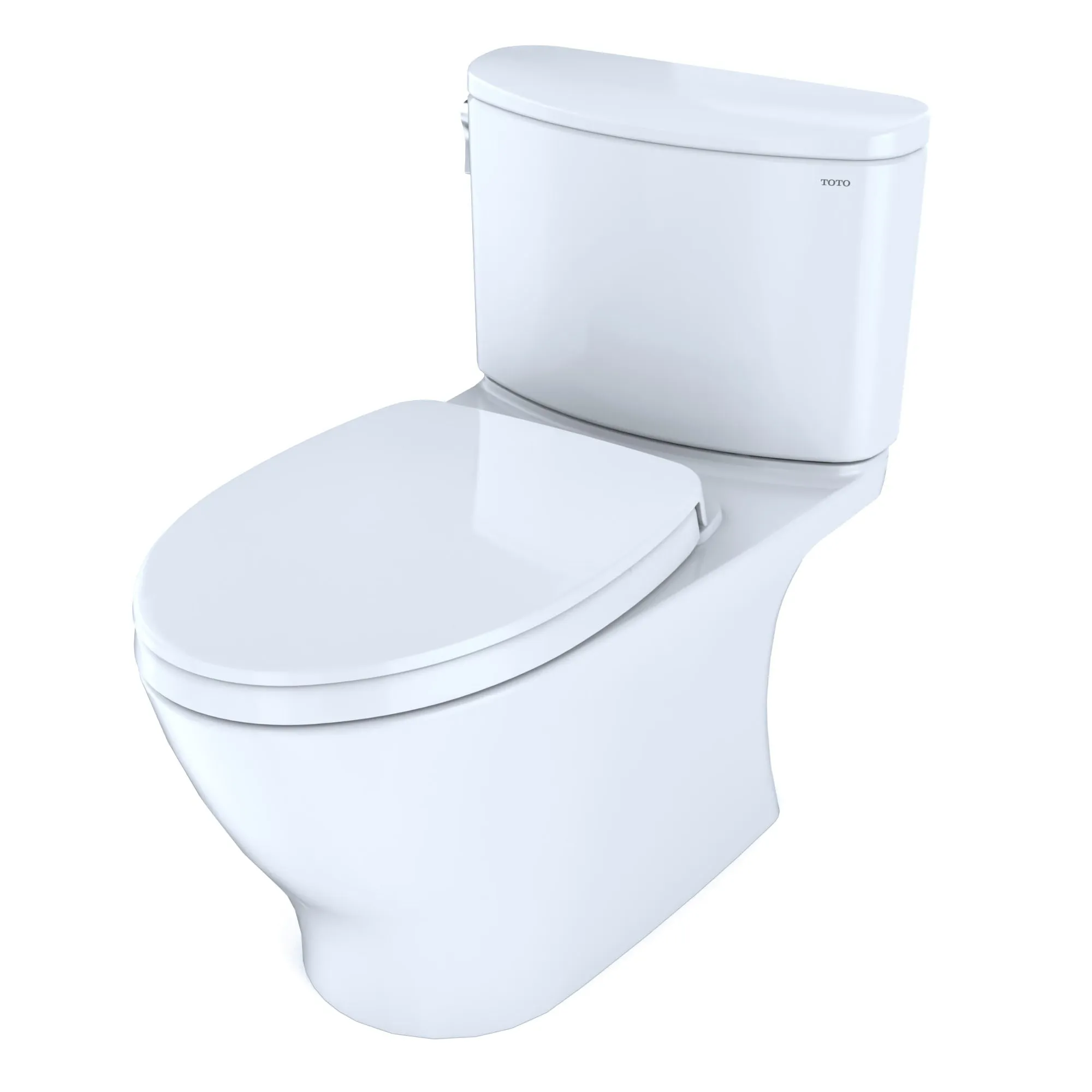 TOTO MS442124CEFG#01 Nexus Two-Piece Elongated 1.28 GPF Toilet with SS124 SoftClose Seat, Washlet  Ready