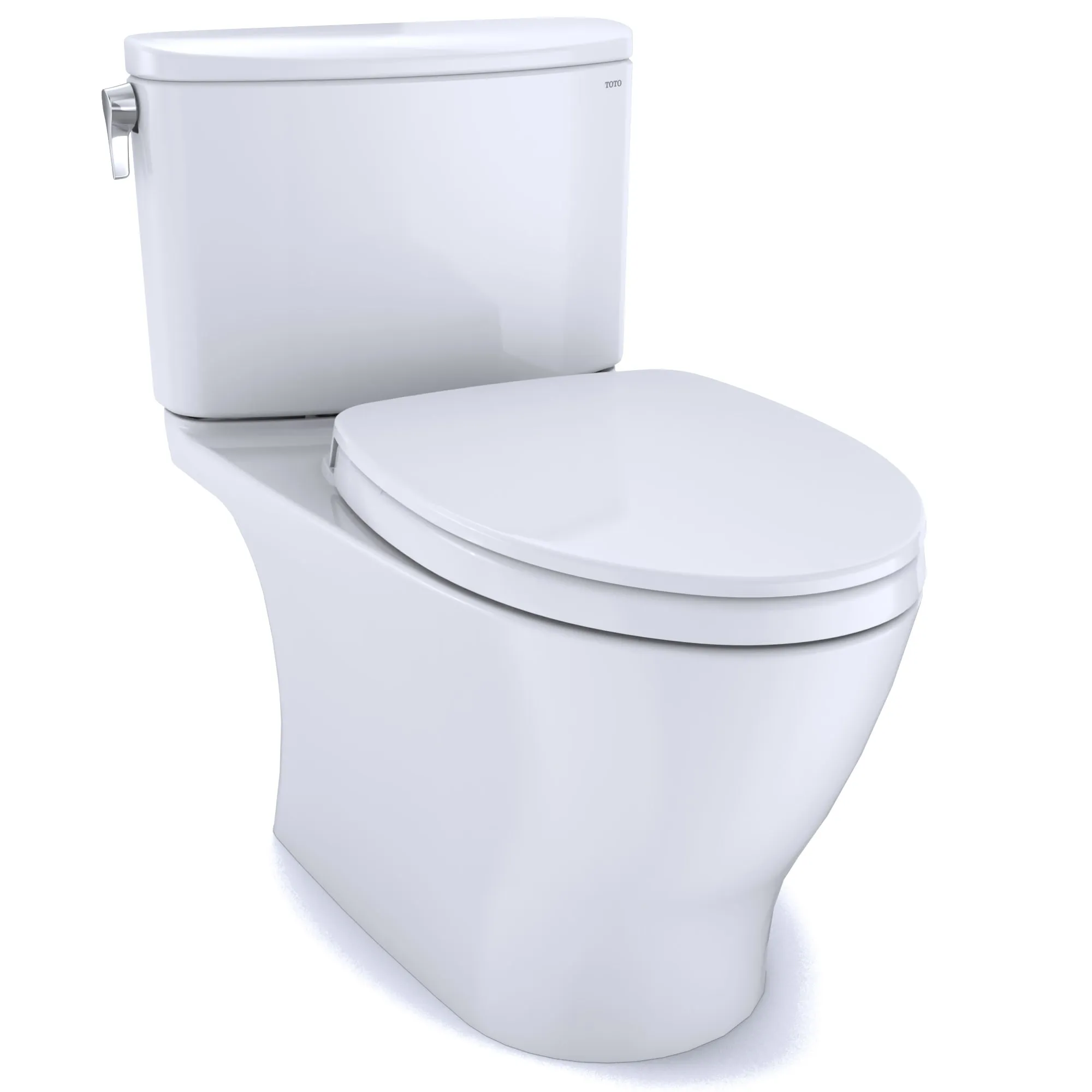 TOTO MS442124CEFG#01 Nexus Two-Piece Elongated 1.28 GPF Toilet with SS124 SoftClose Seat, Washlet  Ready