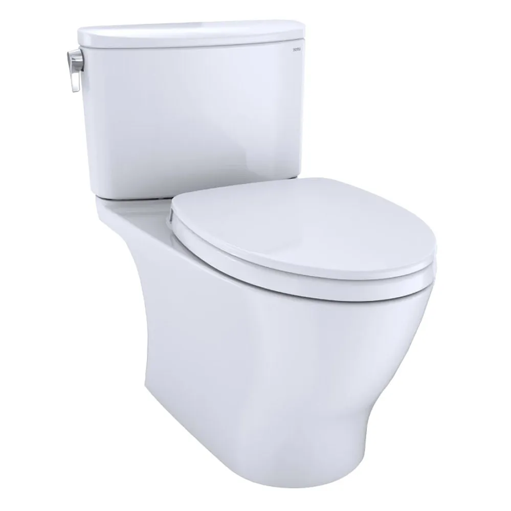 TOTO MS442124CEFG#01 Nexus Two-Piece Elongated 1.28 GPF Toilet with SS124 SoftClose Seat, Washlet  Ready