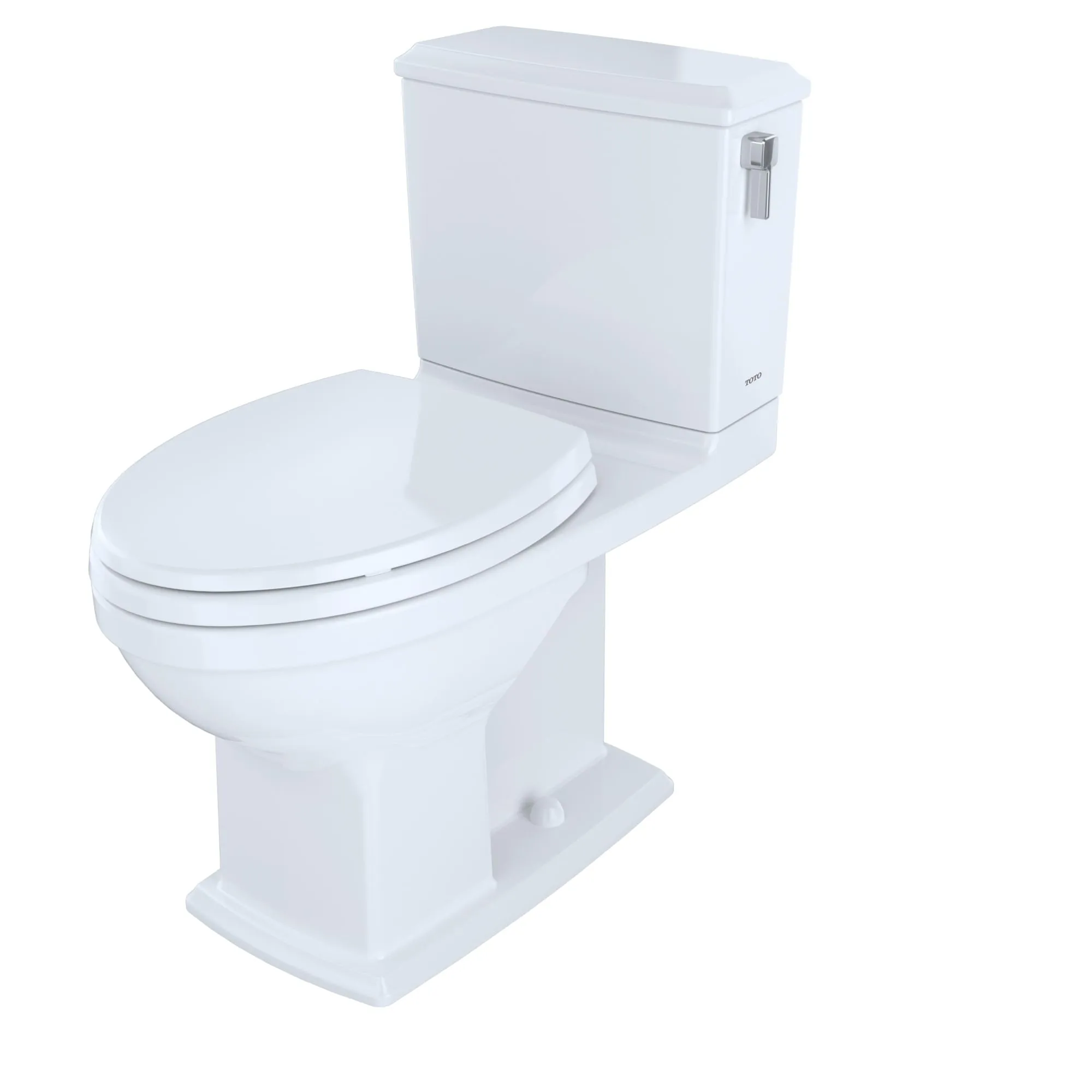 TOTO MS494124CEMFRG#01 Connelly Washlet  Two-Piece Dual Flush Toilet and Right Hand Lever, Cotton White