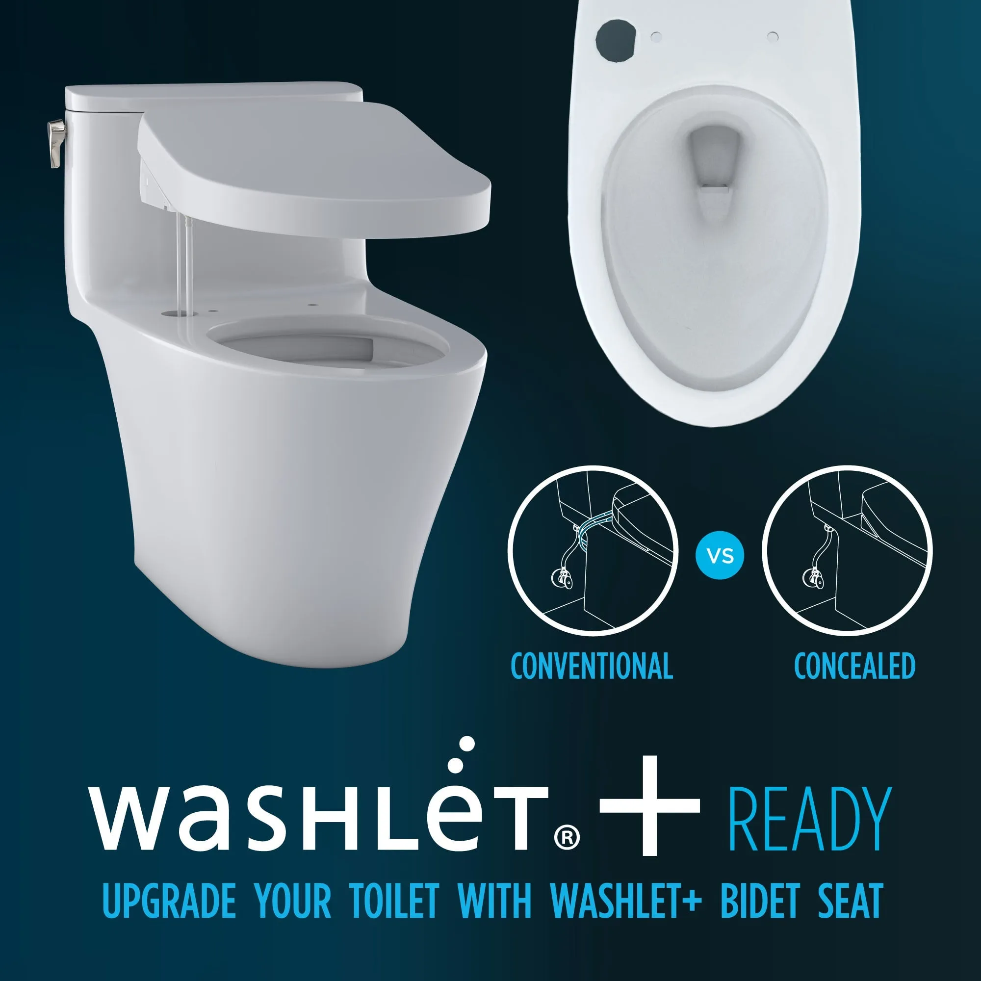 TOTO MS786124CEFG.10#01 Drake Transitional Two-Piece Toilet with 10" Rough-in and SoftClose Seat, Washlet  Ready