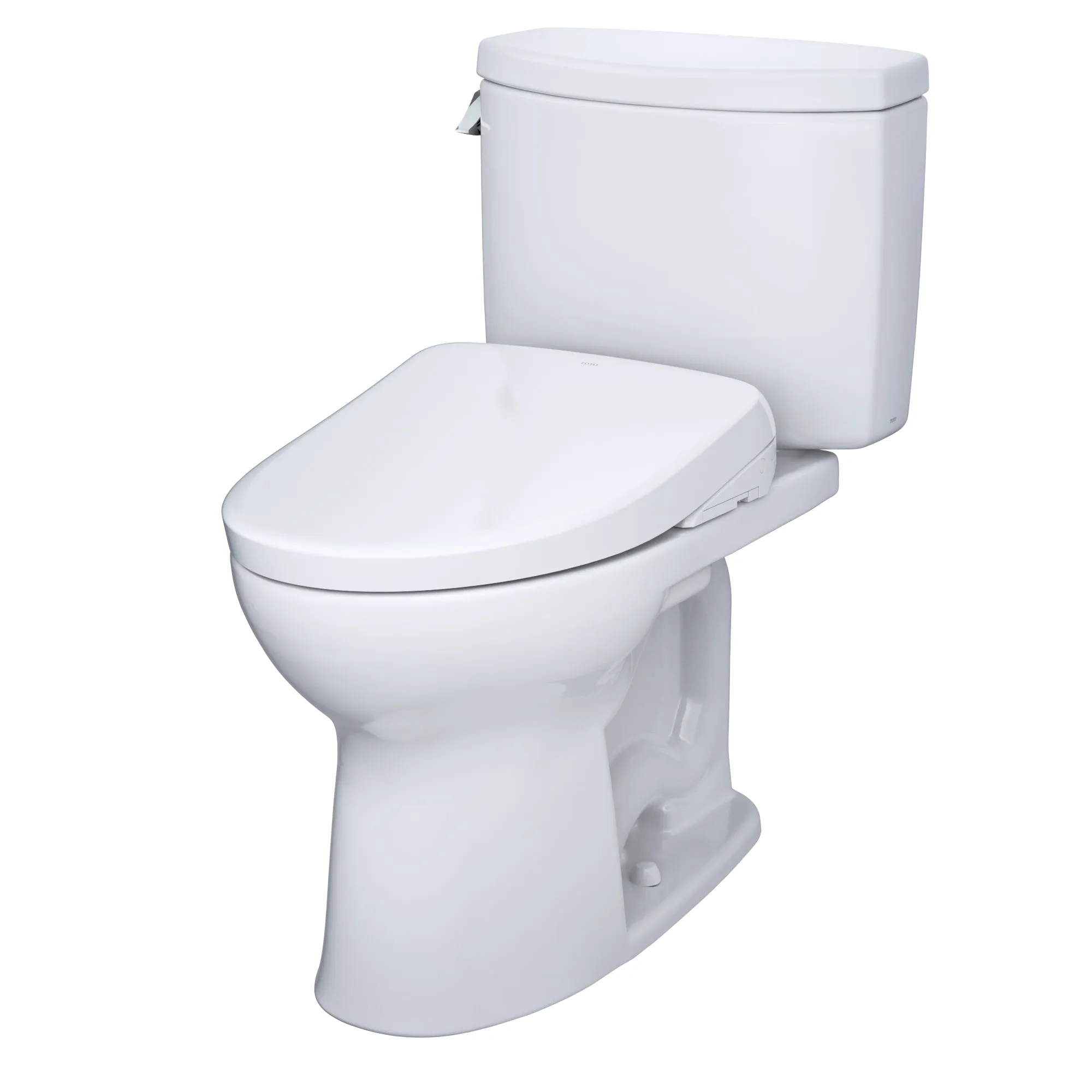 TOTO MW4544736CEFGA#01 WASHLET  Drake II Two-Piece Toilet with Auto Flush WASHLET  S7A Bidet Seat