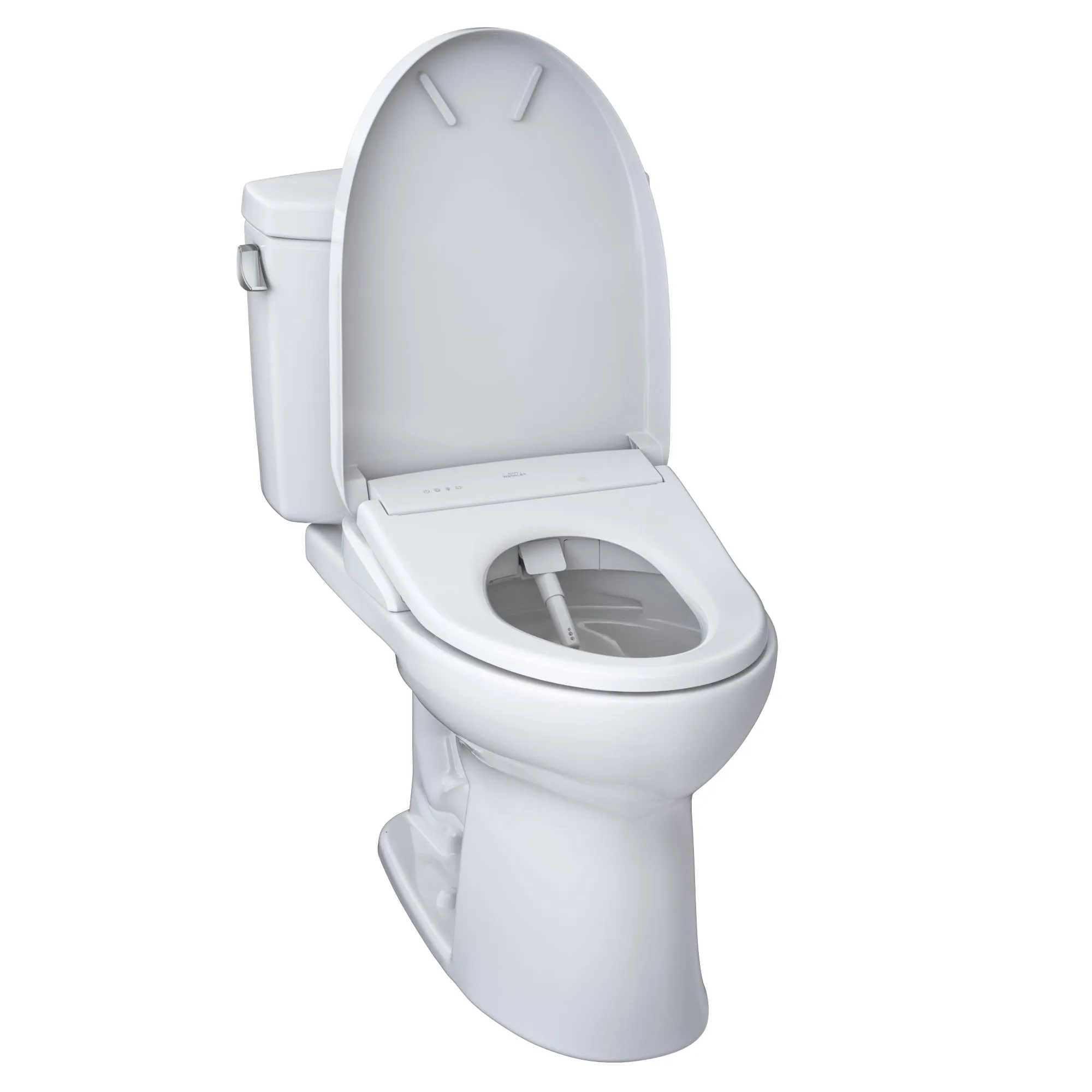 TOTO MW4544736CEFGA#01 WASHLET  Drake II Two-Piece Toilet with Auto Flush WASHLET  S7A Bidet Seat