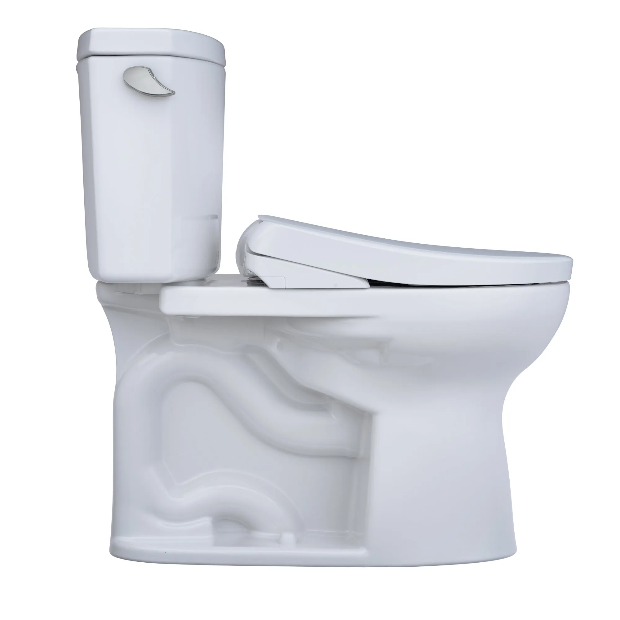 TOTO MW4544736CEFGA#01 WASHLET  Drake II Two-Piece Toilet with Auto Flush WASHLET  S7A Bidet Seat