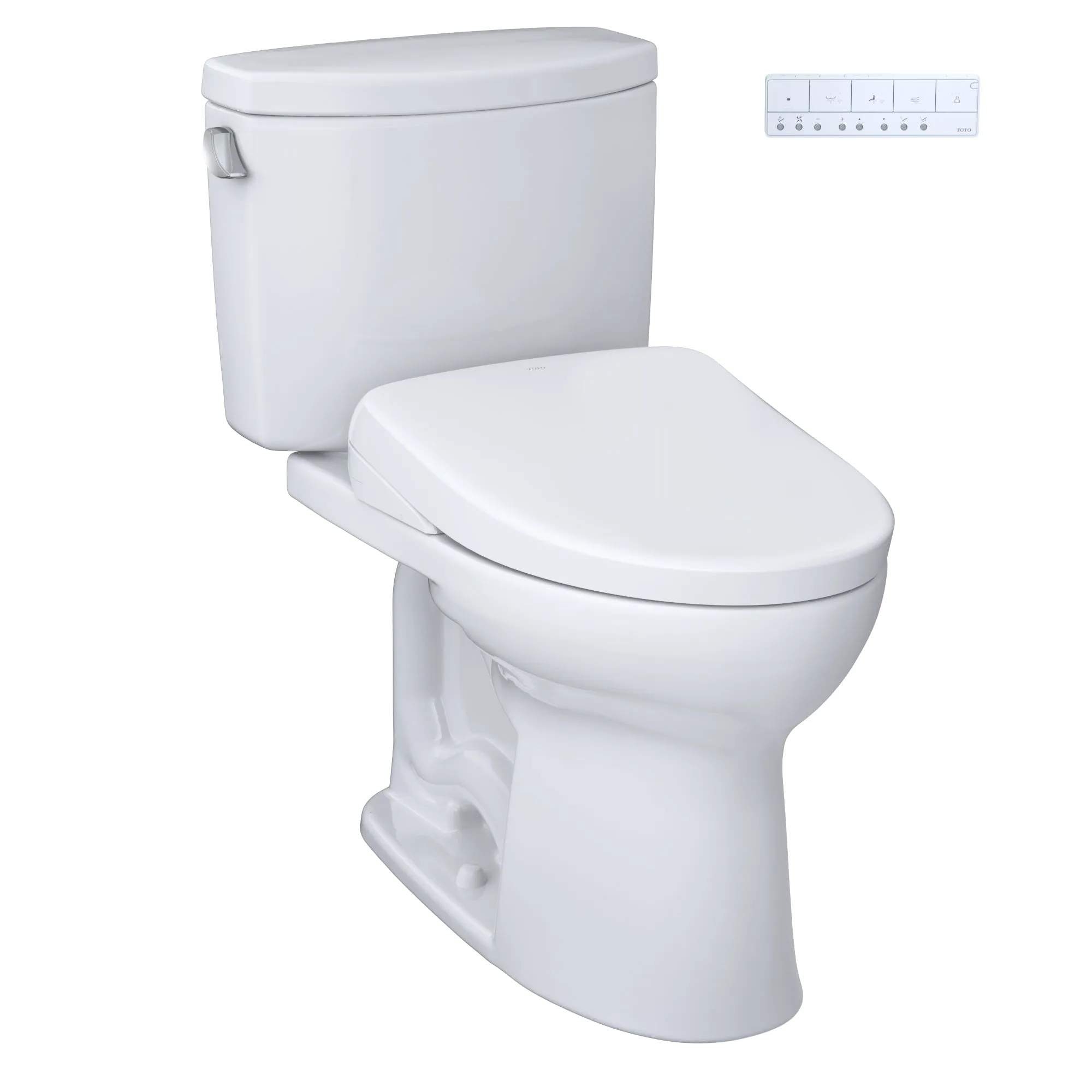 TOTO MW4544736CEFGA#01 WASHLET  Drake II Two-Piece Toilet with Auto Flush WASHLET  S7A Bidet Seat