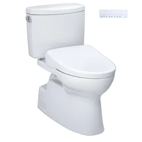 TOTO MW4744726CEFGA#01 WASHLET  Vespin II Two-Piece Toilet with Auto Flush WASHLET  S7 Bidet Seat