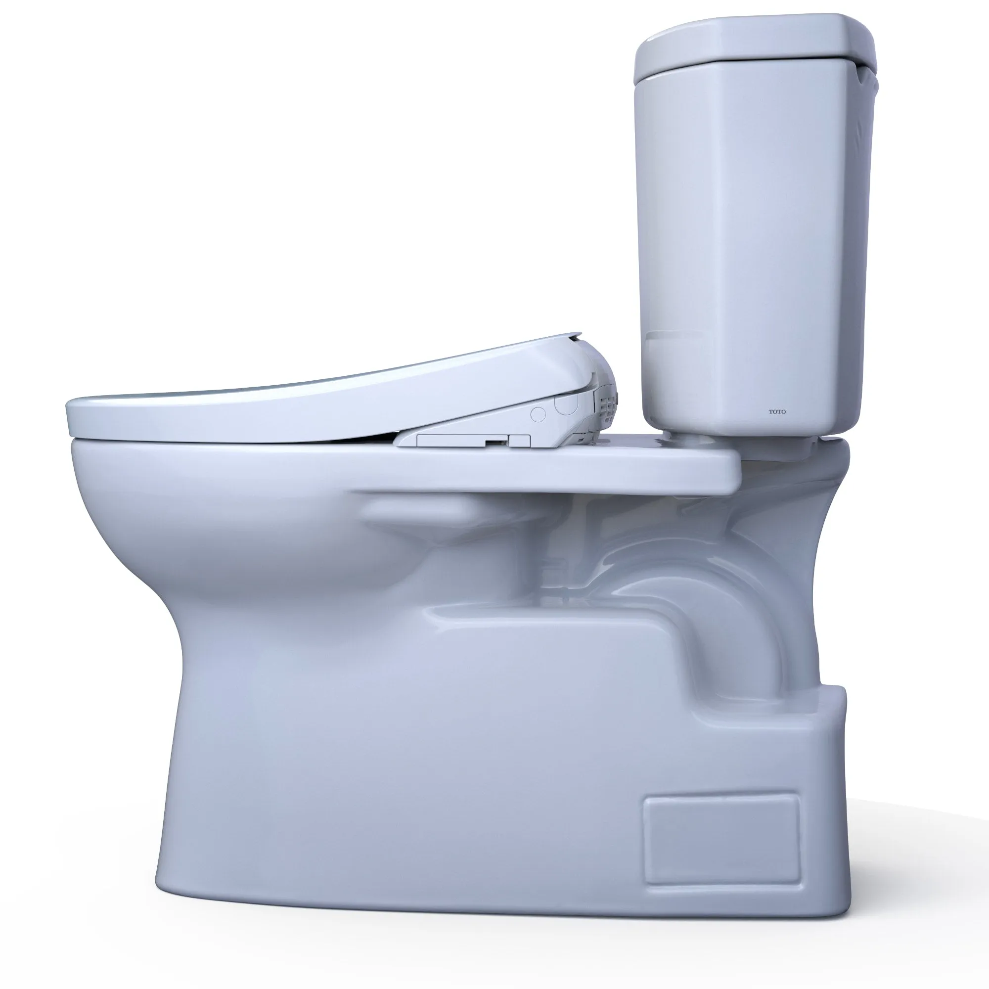 TOTO MW4744726CEFGA#01 WASHLET  Vespin II Two-Piece Toilet with Auto Flush WASHLET  S7 Bidet Seat