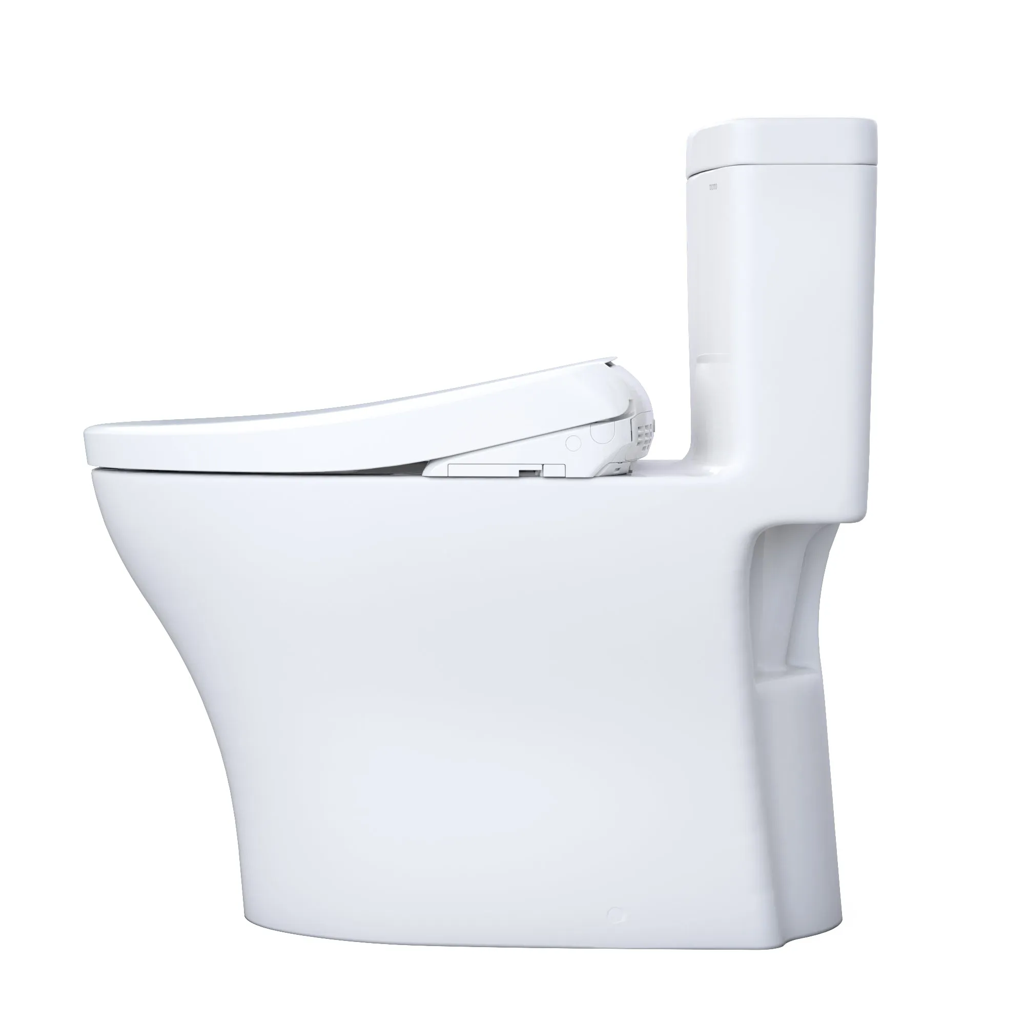 TOTO MW6464736CEMFGN#01 WASHLET  Aquia IV One-Piece Dual Flush Toilet with S7A Electric Bidet Seat