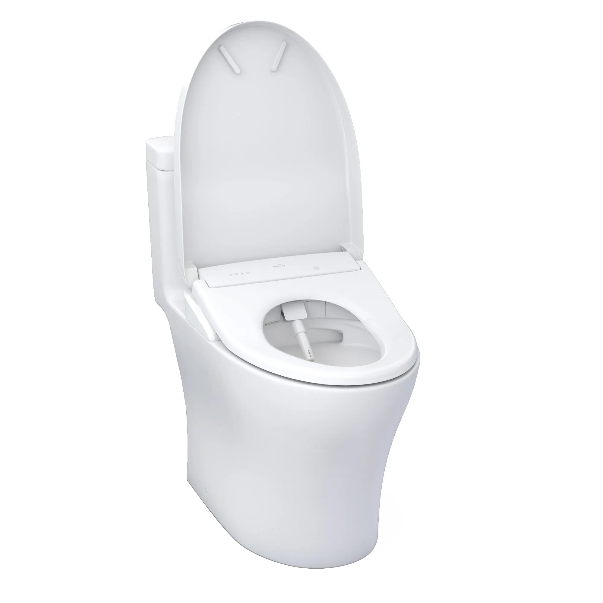 TOTO MW6464736CEMFGN#01 WASHLET  Aquia IV One-Piece Dual Flush Toilet with S7A Electric Bidet Seat