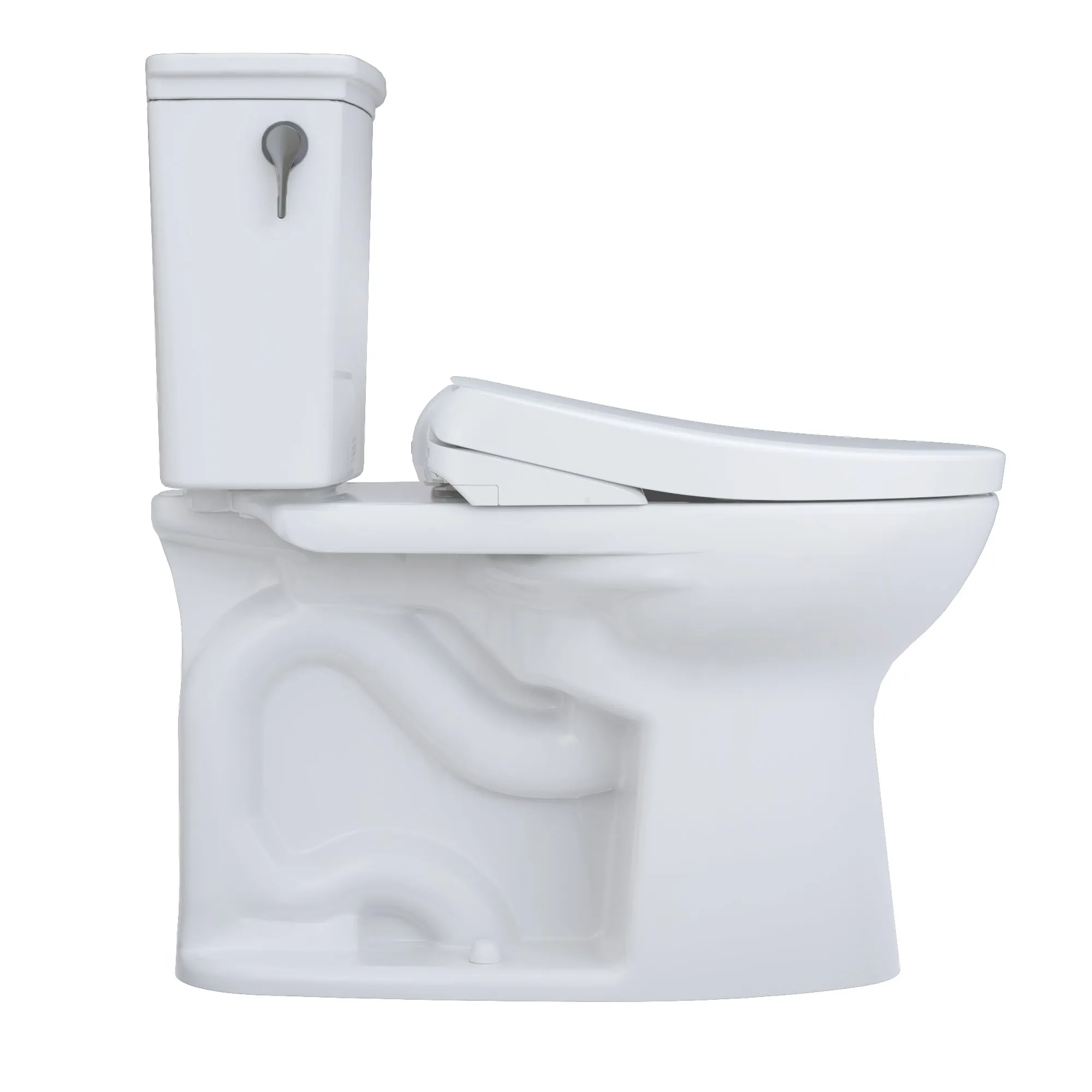 TOTO MW7864736CEFG#01 Drake Transitional WASHLET  Two-Piece Toilet with S7A Bidet Seat, Cotton White