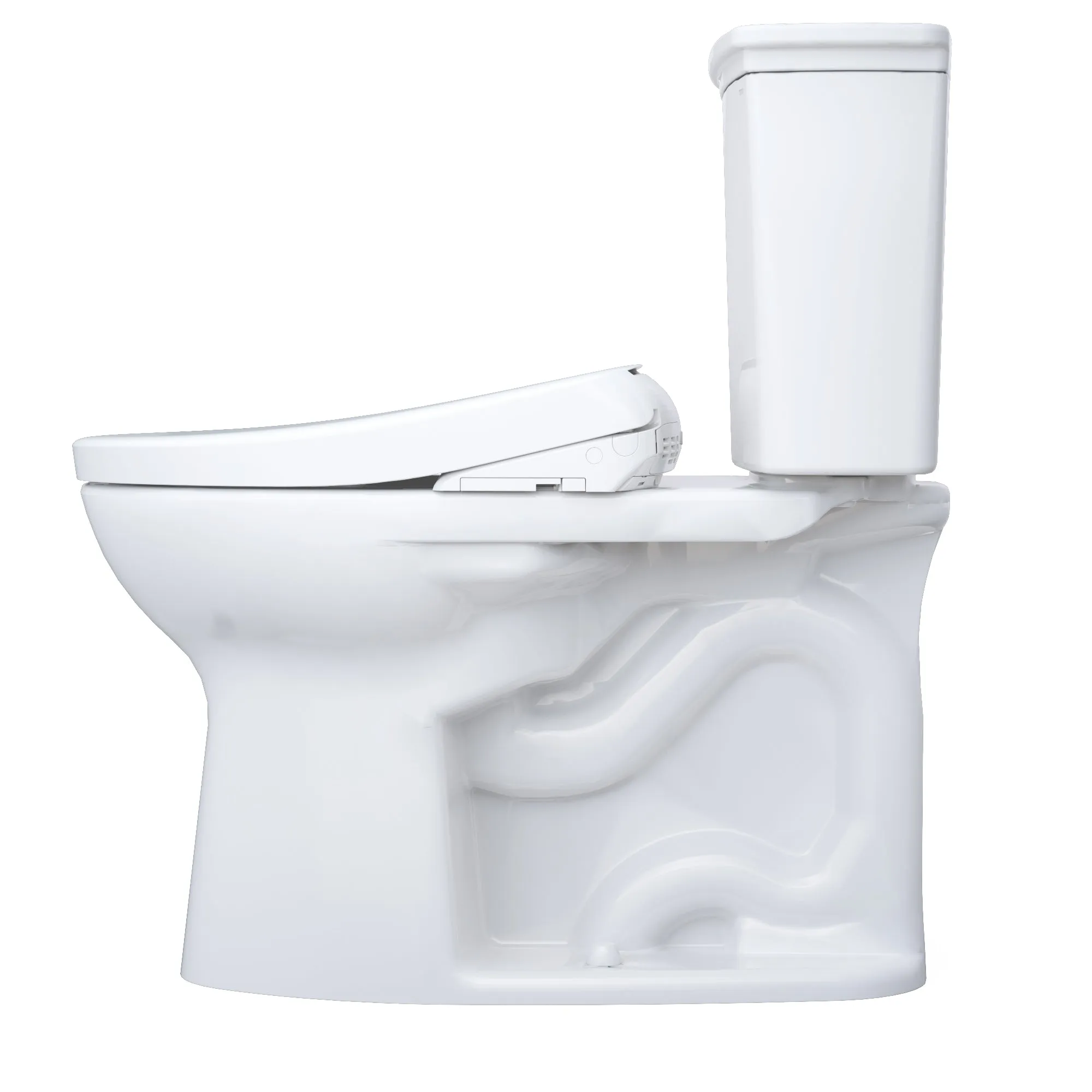 TOTO MW7864736CEFG#01 Drake Transitional WASHLET  Two-Piece Toilet with S7A Bidet Seat, Cotton White