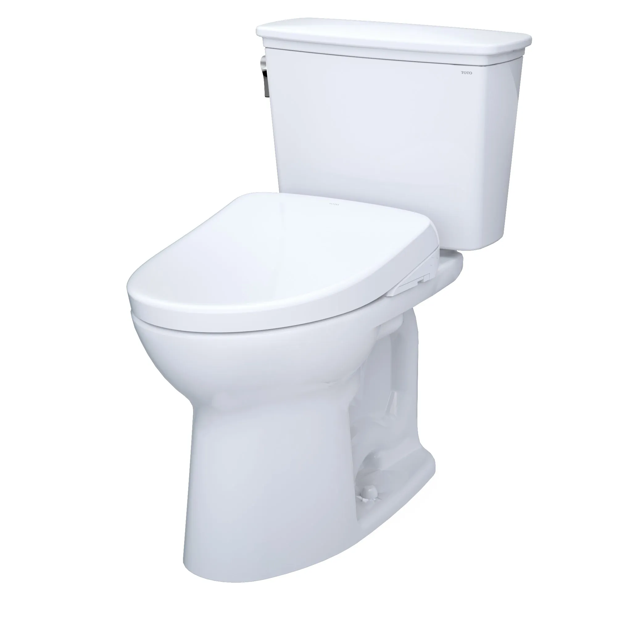 TOTO MW7864736CEFG#01 Drake Transitional WASHLET  Two-Piece Toilet with S7A Bidet Seat, Cotton White