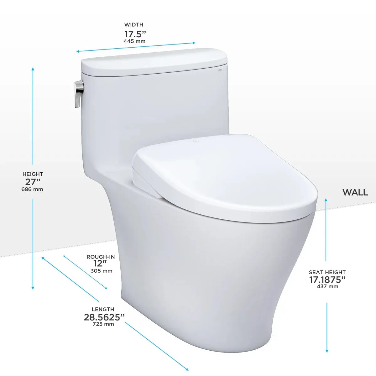 TOTO Nexus 1G Washlet  S7A One-Piece 1.0 GPF