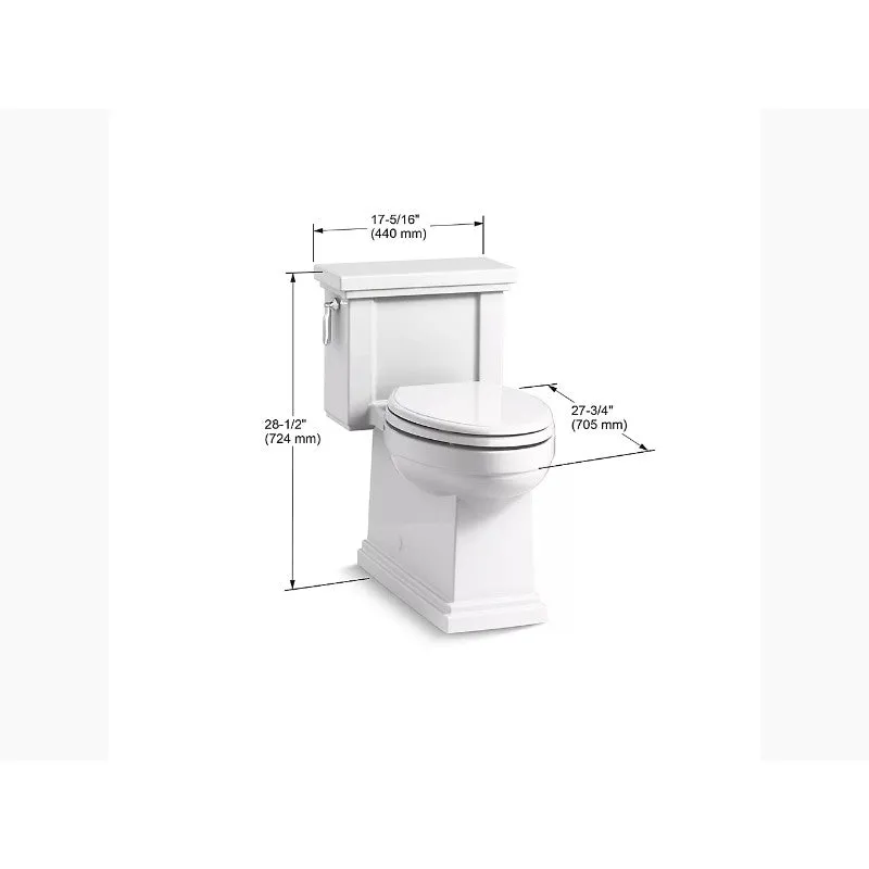 Tresham Elongated 1.28 gpf One-Piece Toilet in White