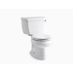 Wellworth Classic Round 1.28 gpf Right Hand Trip Lever Two-Piece Toilet in White