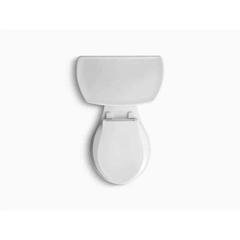 Wellworth Round 1.28 gpf Two-Piece Toilet with Tank Lock Cover in White - 14" Rough-In