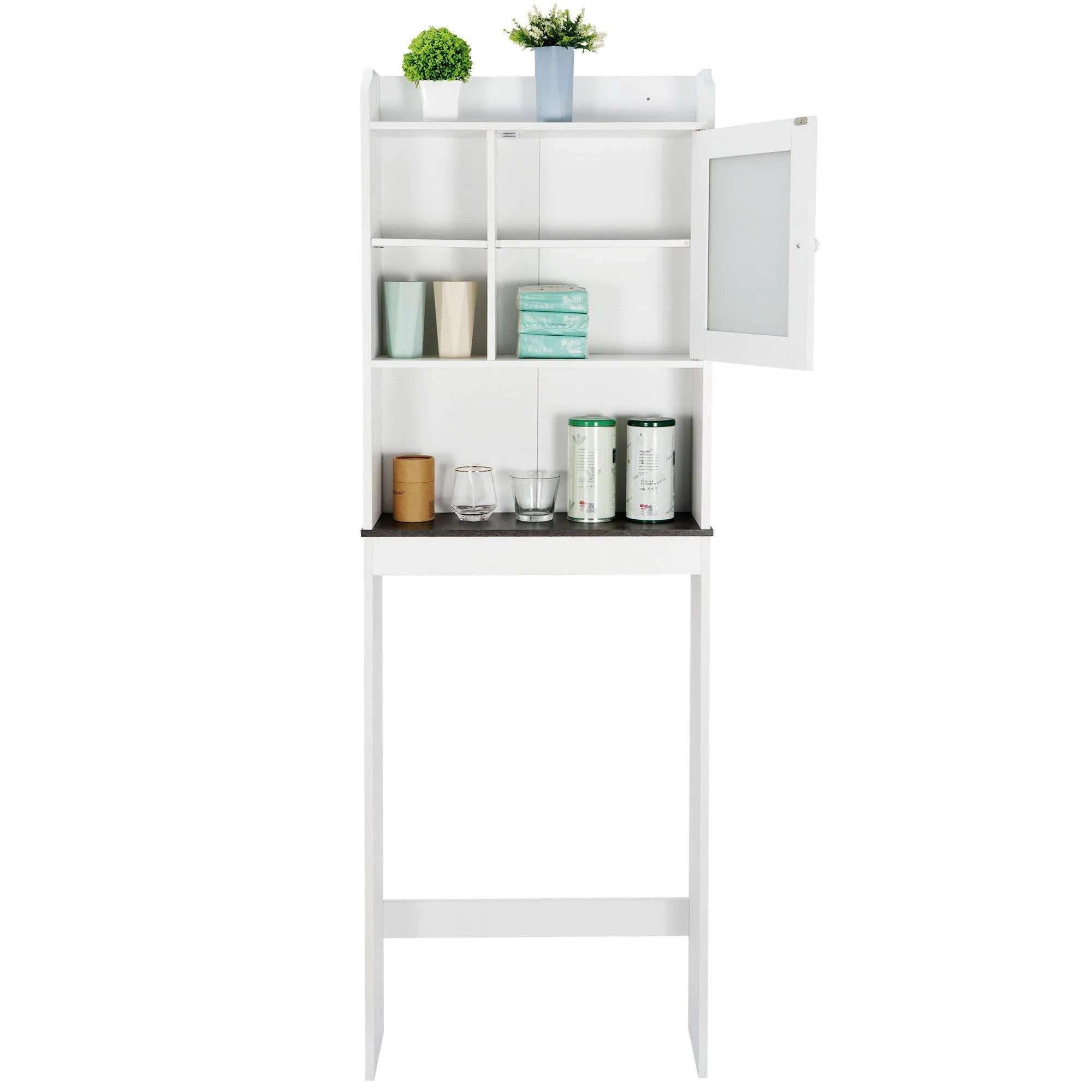 ZENY™ Over The Toilet Storage Cabinet, Bathroom Organizer with Adjustable Shelf